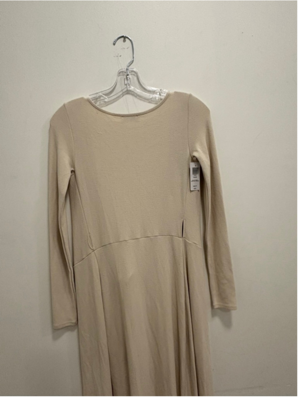 Aritzia Babaton Gaudi Wrap Dress Silver Birch Midi Jersey Tie Waist XXS - Picture 5 of 7